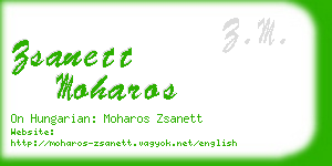 zsanett moharos business card